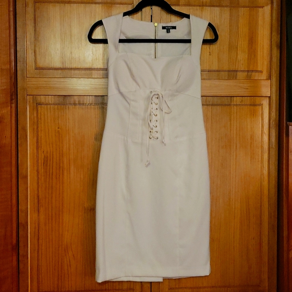 XOXO Corset Sweetheart Bodycon Midi Dress